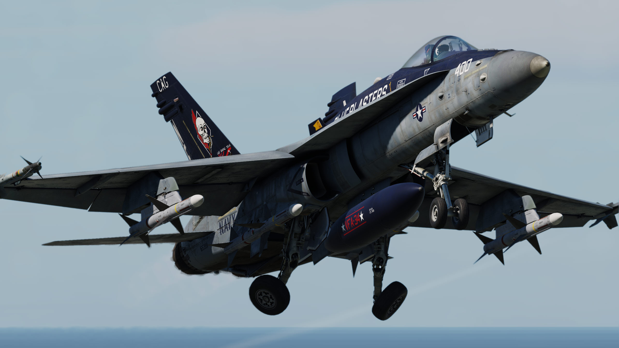 File:FA-18C Hornet Of VFA-34 In Flight Over The Pacific, 40% OFF